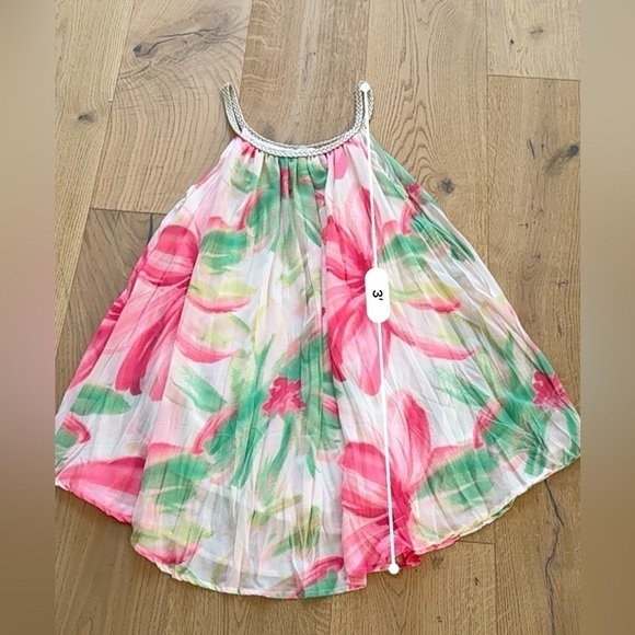 Emma G Large Women’s Mini Dress Pink & Green​ - Picture 2 of 6